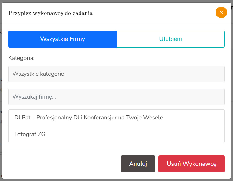 Lista zadań – widok