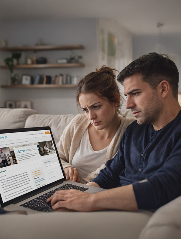 Para planuje ślub spokojnie przy kawie